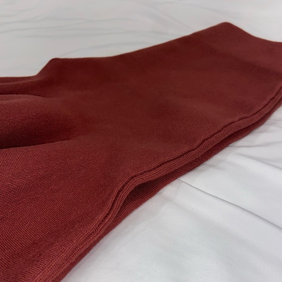 Express Body Contour Ruffle Hem Midi Sweater Skirt ❤️ - Picture 8 of 9